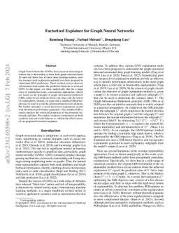 Factorized Explainer for Graph Neural Networks