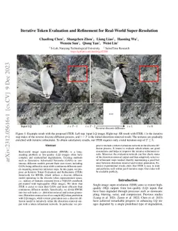 Iterative Token Evaluation and Refinement for Real-World
  Super-Resolution