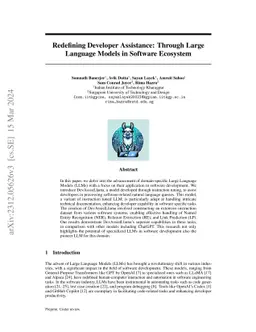 Redefining Developer Assistance: Through Large Language Models in
  Software Ecosystem
