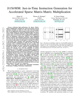 JITSPMM: Just-in-Time Instruction Generation for Accelerated Sparse
  Matrix-Matrix Multiplication