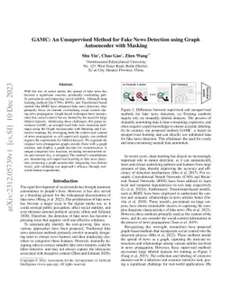 GAMC: An Unsupervised Method for Fake News Detection using Graph
  Autoencoder with Masking