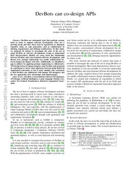 DevBots can co-design APIs