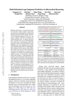 Multi-Defendant Legal Judgment Prediction via Hierarchical Reasoning