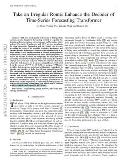 Take an Irregular Route: Enhance the Decoder of Time-Series Forecasting
  Transformer