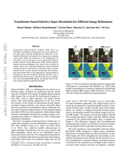 Transformer-based Selective Super-Resolution for Efficient Image
  Refinement