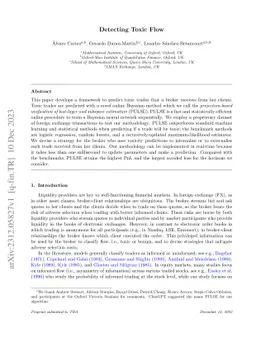 Detecting Toxic Flow