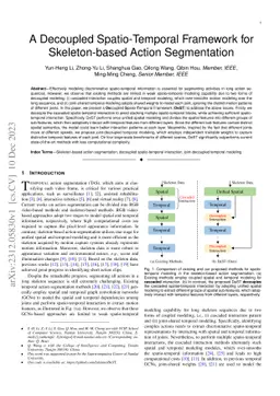 A Decoupled Spatio-Temporal Framework for Skeleton-based Action
  Segmentation