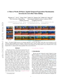 A Video is Worth 256 Bases: Spatial-Temporal Expectation-Maximization
  Inversion for Zero-Shot Video Editing