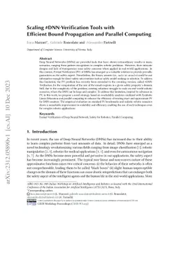 Scaling #DNN-Verification Tools with Efficient Bound Propagation and
  Parallel Computing