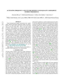 Activating Frequency and ViT for 3D Point Cloud Quality Assessment
  without Reference