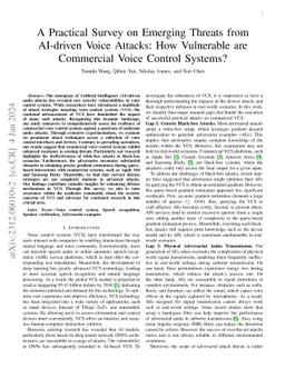 A Practical Survey on Emerging Threats from AI-driven Voice Attacks: How
  Vulnerable are Commercial Voice Control Systems?
