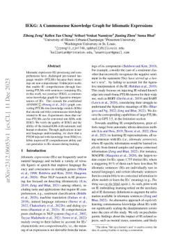 IEKG: A Commonsense Knowledge Graph for Idiomatic Expressions