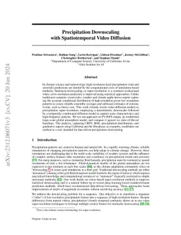 Precipitation Downscaling with Spatiotemporal Video Diffusion