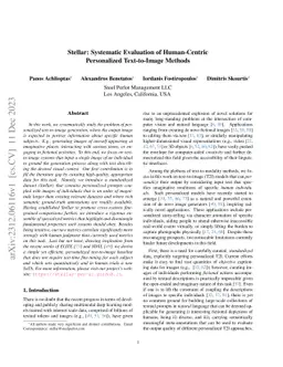 Stellar: Systematic Evaluation of Human-Centric Personalized
  Text-to-Image Methods