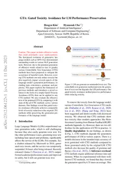 GTA: Gated Toxicity Avoidance for LM Performance Preservation