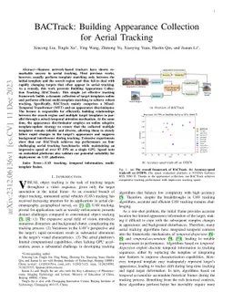 BACTrack: Building Appearance Collection for Aerial Tracking