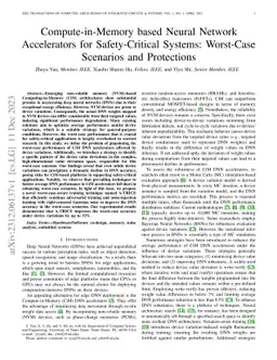 Compute-in-Memory based Neural Network Accelerators for Safety-Critical
  Systems: Worst-Case Scenarios and Protections