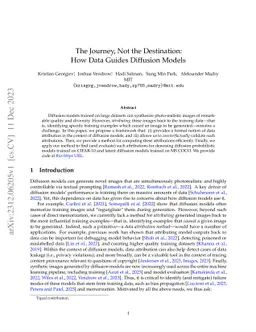 The Journey, Not the Destination: How Data Guides Diffusion Models