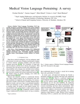 Medical Vision Language Pretraining: A survey