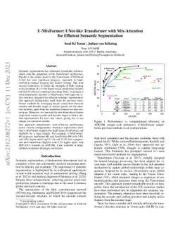 U-MixFormer: UNet-like Transformer with Mix-Attention for Efficient
  Semantic Segmentation