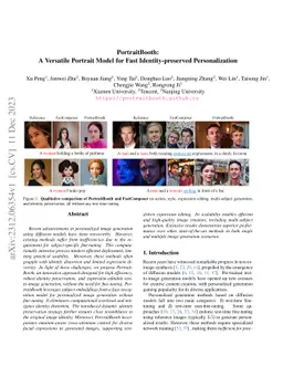 PortraitBooth: A Versatile Portrait Model for Fast Identity-preserved
  Personalization