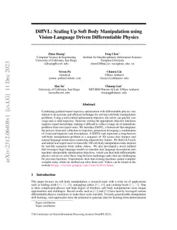 DiffVL: Scaling Up Soft Body Manipulation using Vision-Language Driven
  Differentiable Physics
