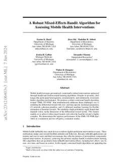 RoME: A Robust Mixed-Effects Bandit Algorithm for Optimizing Mobile Health Interventions