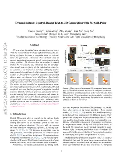 DreamControl: Control-Based Text-to-3D Generation with 3D Self-Prior