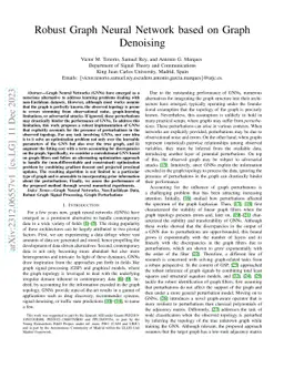 Robust Graph Neural Network based on Graph Denoising