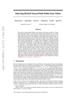 Inferring Hybrid Neural Fluid Fields from Videos