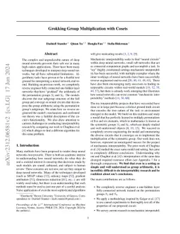 Grokking Group Multiplication with Cosets