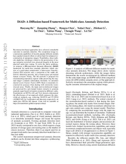 DiAD: A Diffusion-based Framework for Multi-class Anomaly Detection