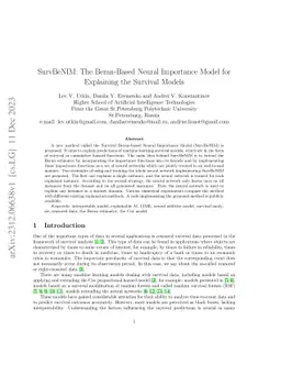 SurvBeNIM: The Beran-Based Neural Importance Model for Explaining the
  Survival Models