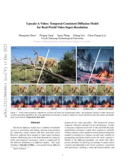 Upscale-A-Video: Temporal-Consistent Diffusion Model for Real-World
  Video Super-Resolution