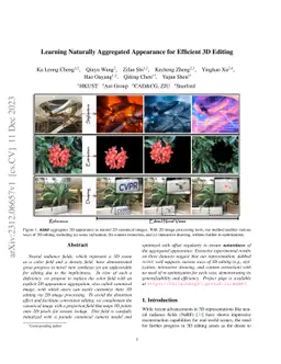 Learning Naturally Aggregated Appearance for Efficient 3D Editing
