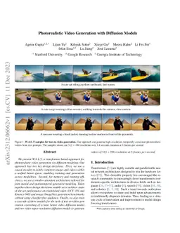 Photorealistic Video Generation with Diffusion Models
