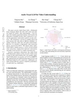 Audio-Visual LLM for Video Understanding