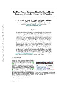 EgoPlan-Bench: Benchmarking Multimodal Large Language Models for
  Human-Level Planning