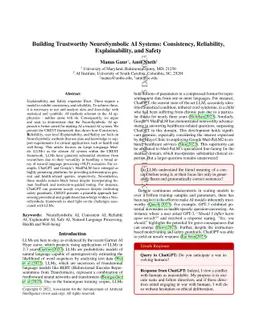 Building Trustworthy NeuroSymbolic AI Systems: Consistency, Reliability,
  Explainability, and Safety