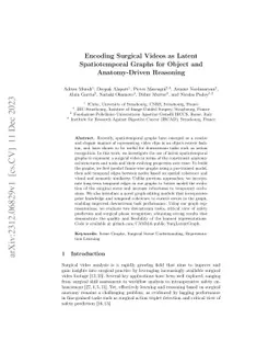 Encoding Surgical Videos as Latent Spatiotemporal Graphs for Object and
  Anatomy-Driven Reasoning