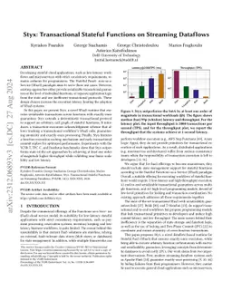 Styx: Transactional Stateful Functions on Streaming Dataflows