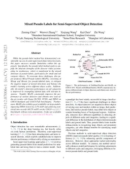 Mixed Pseudo Labels for Semi-Supervised Object Detection