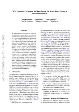 Dynamic Corrective Self-Distillation for Better Fine-Tuning of
  Pretrained Models