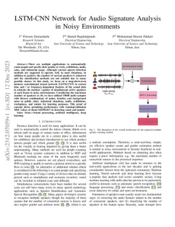 LSTM-CNN Network for Audio Signature Analysis in Noisy Environments