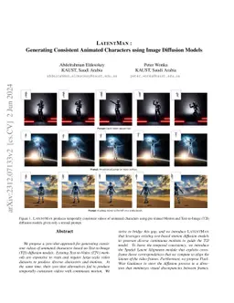 LatentMan: Generating Consistent Animated Characters using Image
  Diffusion Models
