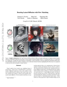 Boosting Latent Diffusion with Flow Matching