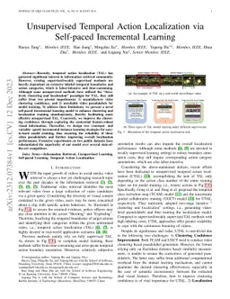 Visual Self-paced Iterative Learning for Unsupervised Temporal Action Localization