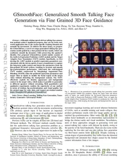 GSmoothFace: Generalized Smooth Talking Face Generation via Fine Grained
  3D Face Guidance