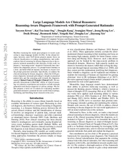 Large Language Models are Clinical Reasoners: Reasoning-Aware Diagnosis
  Framework with Prompt-Generated Rationales