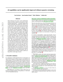 AI capabilities can be significantly improved without expensive
  retraining